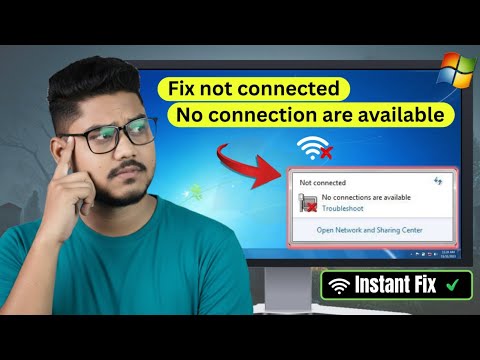How to Enable Network Connection in Windows 7 | Fix Windows 7 Wi-Fi Problem |WIFI Connection Problem