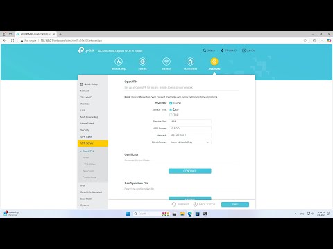 how to setup OpenVPN server on TP-Link Wi-Fi 6 Router