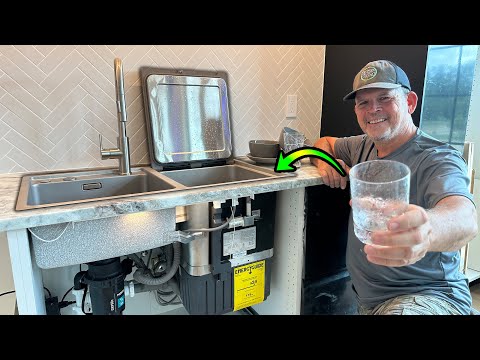 INSTALLING a SINK with a BUILT IN DISHWASHER!!