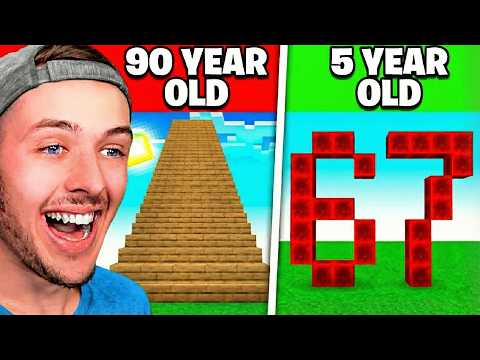 5 Year Old vs 90 Year Old Minecraft…