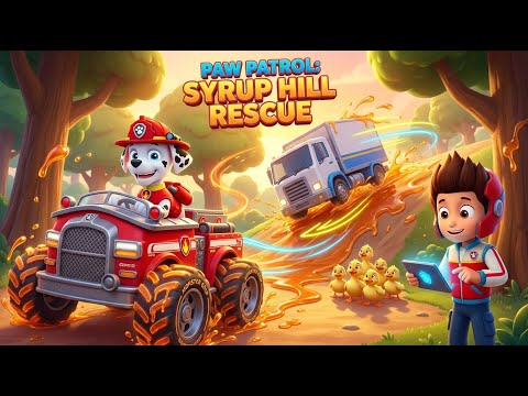 PAW Patrol: Rescue Wheels – The Sticky Syrup Slide! 🥞🛞 | Marshall’s Monster Grip Rescue & Adventure