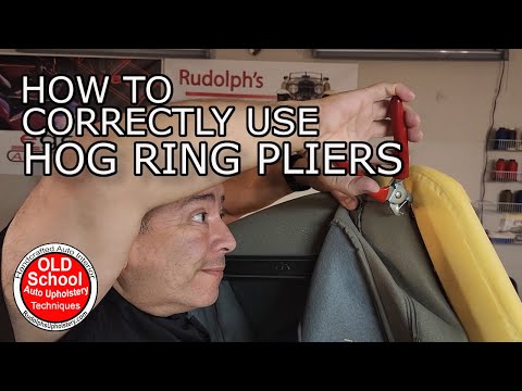 DIY Upholstery: Perfect Seat Cover Installation with Hog Rings