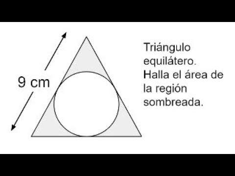 FIND THE SHADED AREA. Equilateral Triangle. Basic Geometry