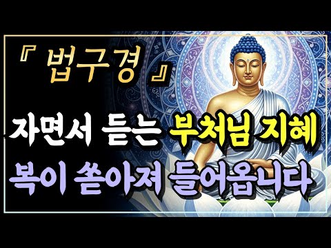 [부처님말씀] 막혔던 복이 낮은 곳으로 전부 모여듭니다ㅣ법구경ㅣ자면서 듣는 부처님 말씀ㅣ불교명언