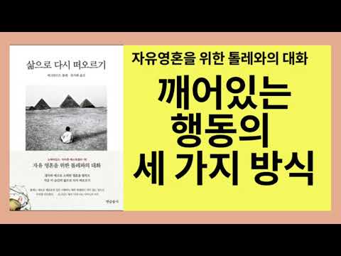 삶으로 다시 떠오르기(에크하르트 톨레)- "받아들임, 즐거움, 열정"은 당신의 행동을 깨어있는 의식과 연결하는 밑바탕의 에너지 주파수입니다.