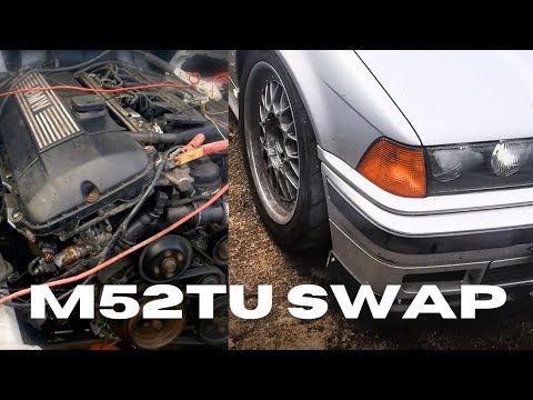 Getting my M52tu engine  swap running in the 36! 