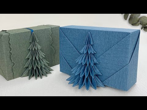 Christmas Gifts｜Christmas Gift Wrapping + DIY Paper Christmas Tree