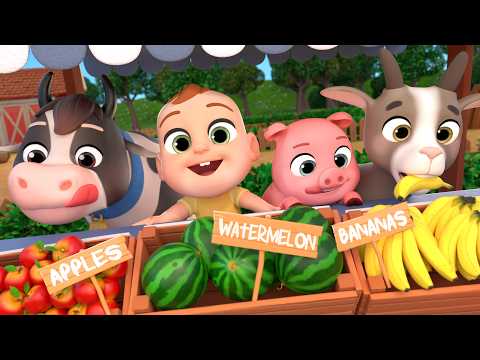 Fruits and Veggies with Funny Animals + More Lalafun Nursery Rhymes & Kids Songs