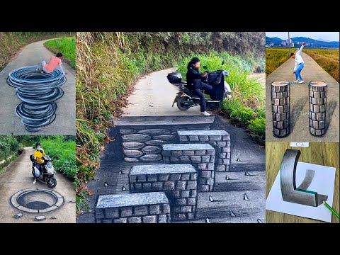 DRAWN 3D STREET ART AND HIGHLIGHT