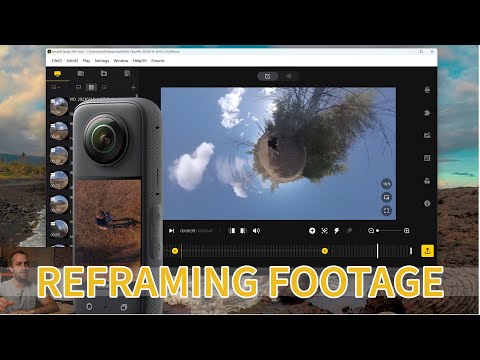 How to REFRAME Insta360 X3 FOOTAGE with Insta360 Studio 2023