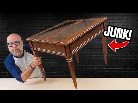 Woodworker turns thrift store table into modern fine furniture.