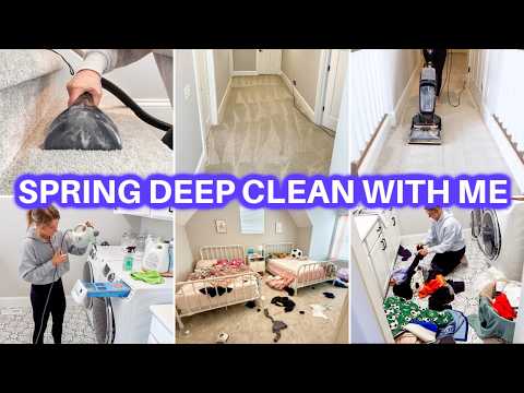 SPRING DEEP CLEAN WITH ME | CLEANING MOTIVATION | CARPET CLEANING | JAMIE'S JOURNEY | CLEANING HOUSE