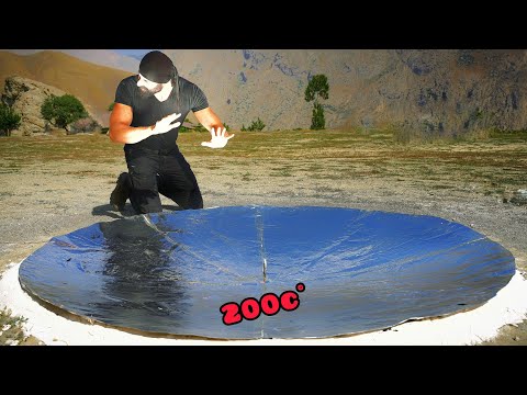 SUN PİT / DOĞAL ENERJİ ELDE ETME / GÜNEŞ ÇUKURU / FIRE WITH THE SUN / CAMPİNG / 200C°