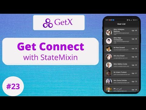 #23 || Flutter GetX Tutorial || Fetch API Data with GetConnect & StateMixin in GetX
