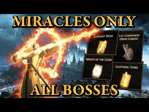 Miracles Are OVERPOWERED In Dark Souls 3 (All Bosses No Hit Run)