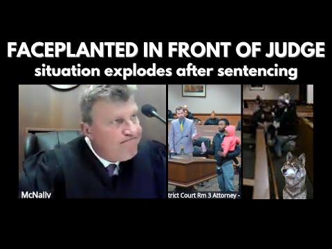 Violent Outburst after Judge McNally Sentencing (enhanced video)