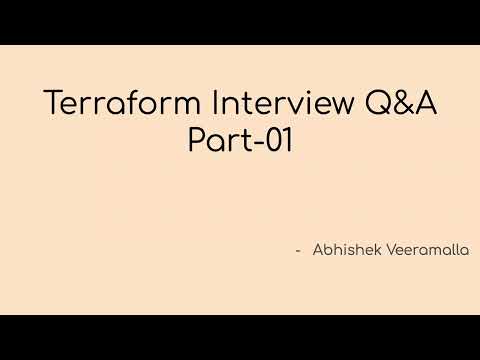 Terraform Interview Q&A Part-01 | DevOps FAQ | #devopsinterviewquestions | #terraform | devops Q&A