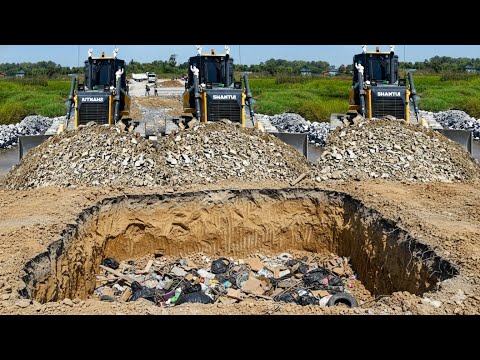 Start New Project !!​ Landfill project with Skills Dozer and Dumper 25T will clear the lake.