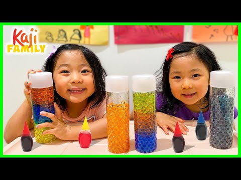 Emma and Kate play with Color Orbeez DIY Kit