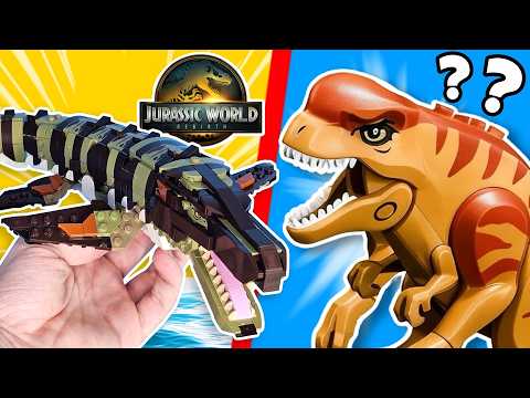 I built JURASSIC WORLD REBIRTH Dinos out of LEGO...