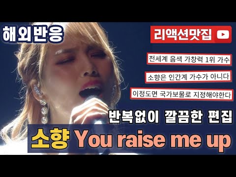 [반복없이깔끔한편집] 소향 You raise me up 불후의 명곡 해외반응 리액션 모음
