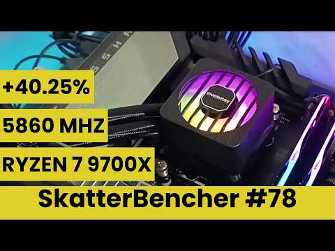 Ryzen 7 9700X Undervolt & Overclock to 5860 MHz | SkatterBencher #78