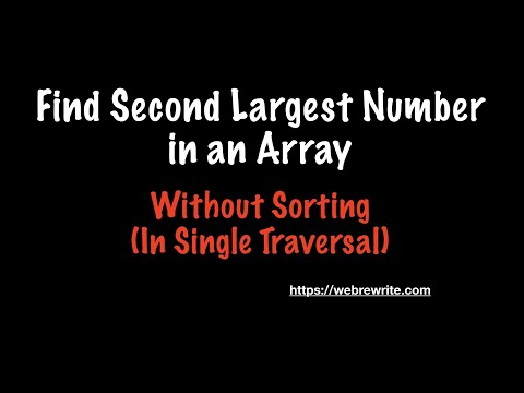 Java Program to Find the Second Highest Number in an Array