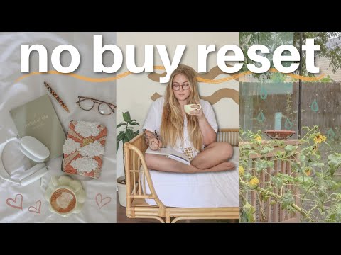 you don’t need to buy anything to feel better today (NO BUY RESET) 🪴🌧️🧺
