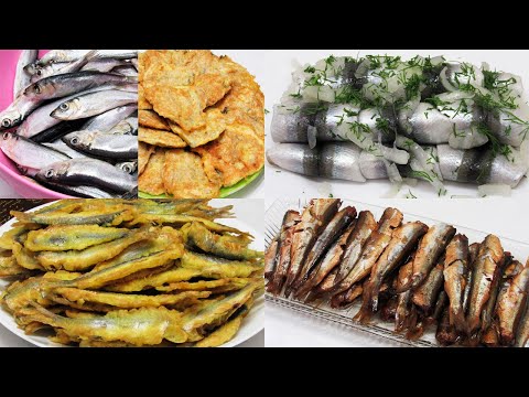 Мелкая РЫБА Как приготовить ВКУСНО и ПРОСТО - сразу 4 рецепта на каждый день к любому столу. Салака