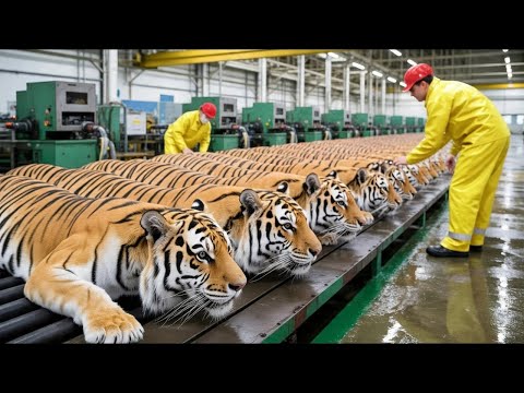 Inside the Tiger Leather Factory — How Spotted Hides Become Luxury Travel Bags (Full ASMR Process)