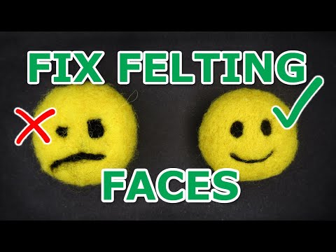 5 Tips on NEEDLE FELTING EYES, MOUTHS and FACES, a Beginner's Guide