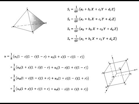 3D elements and 3D Solid Mechanics Problems Using Tetrahedrons