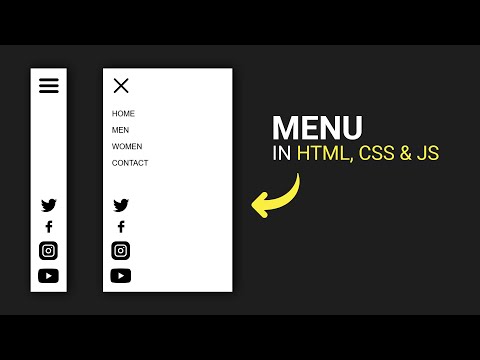 How to create a Responsive Navigation Menu With HTML, CSS & JavaScript