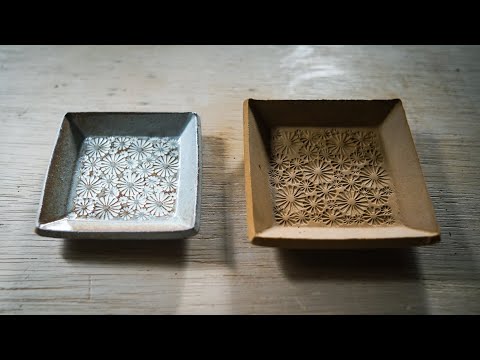 Making “Mamezara” Small plates - Mishima Pottery Technique
