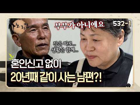 부부는 아니지만 20년째 함께 생활하고 있는 친구?! 잠은 따로 생활은 같이하는 중년 남녀의 이야기 | 사노라면 532-1