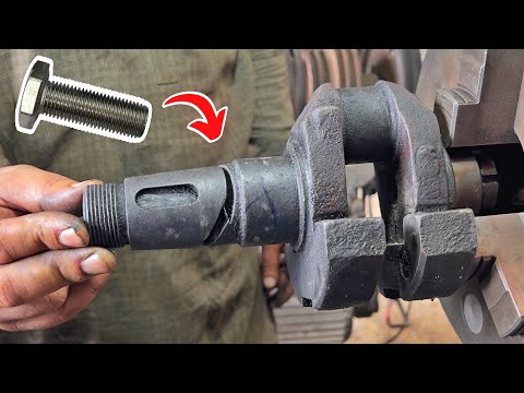 The Way This Skilled Man Fixed A Broken Crank Without Welding Is A Very Remarkable Process