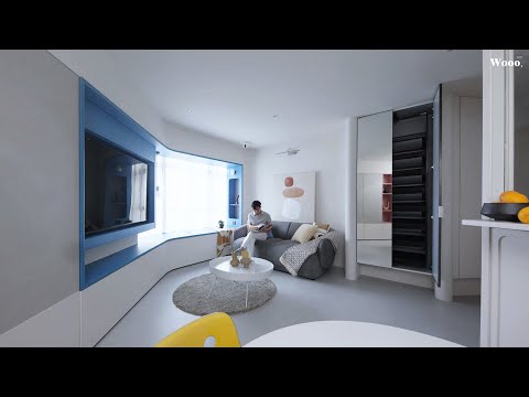 【鑽石廳設計】 康怡花園 以弧線設計 解決鑽石廳三尖八角的困擾