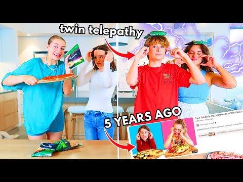 TWIN TELEPATHY PIZZA (5 years later O.G Challenge) By The Norris Nuts