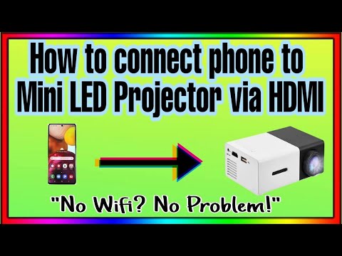 HOW TO CONNECT PHONE TO MINI LED PROJECTOR
