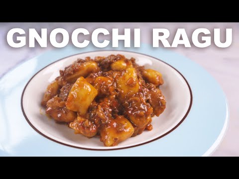 Mushroom ragu with potato gnocchi