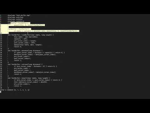 Text editor from the ground up, part 3: gap buffer
