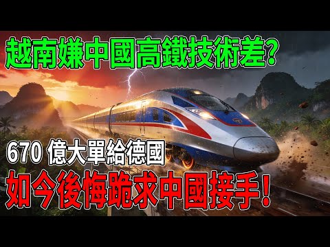 越南嫌中國高鐵技術差？670億白送德國被坑慘，現在哭著求中國回來修！ #越南高鐵 #中國高鐵 #中越關系 #基建狂魔 #德國制造 #越南經濟 #一帶一路