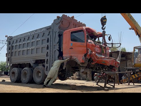 Hino Truck Accident on Road | Front Suspension are Totally Damaged