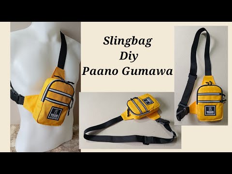 Slingbag Diy Front Double Pocket / paano gumawa