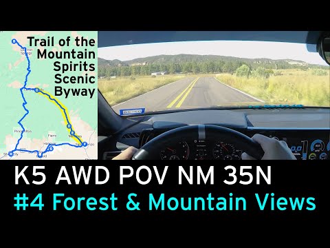 POV NM-35 North to Lake Roberts | Kia K5 GT-Line AWD | Gila Scenic Drive