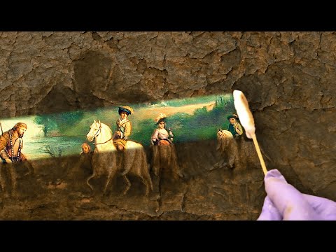 Professional Restoration Of An Incredible Attic Find Oil Painting