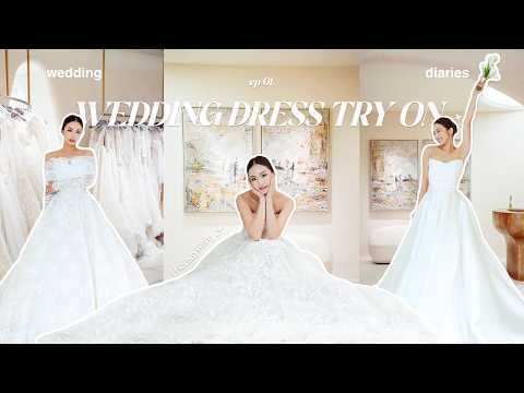 Trying on my DREAM wedding dresses (spoiler: I FOUND IT!!) | Wedding diaries ep 1