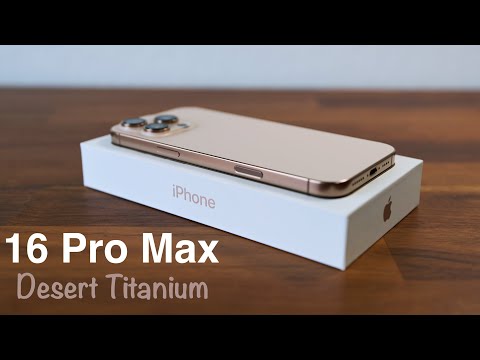 iPhone 16 Pro Max Desert Titanium Unboxing