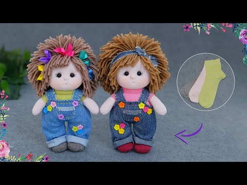 Favorite Babies❤️Dolls From Socks, Without Glue and Sewing Machine🧦Children Will be Delighted😍