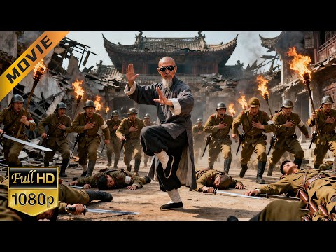 【武俠電影】算命的瞎子竟是功夫高手偽裝，一招太極拳秒殺99個日軍！⚔️ 動作|#武俠 #動作 #華語